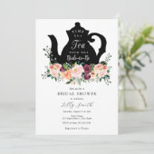 Invitation Temps pour la Fête des mariées de thé (Debout devant)