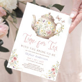 Invitation Temps pour la Fête des mariées Fleur sauvage de th