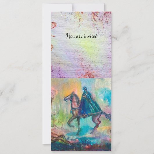 Invitation TEMPTATION Chevalier foncé et le trésor du diable, (Devant)