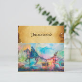 Invitation TEMPTATION Chevalier sombre, Parchemin au trésor d (Debout devant)