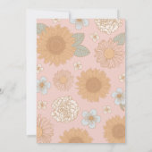 Invitation Ten est un Vibe Retro Floral 10e anniversaire (Dos)