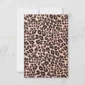 Invitation tendance avec imprimé animalier léopard (Dos)