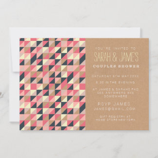 Invitation tendance Aztec Triangles Couples Shower