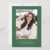 Invitation Tendance Bow Ribbon photo de la fête de graduation (Dos)