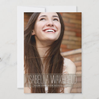 Invitation Tendance Chic Grad Girl Photo Graduation Party