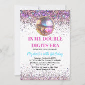 Invitation Tendance Dans Mes Double Chiffres Era Anniversaire (Devant)