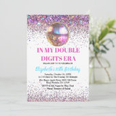 Invitation Tendance Dans Mes Double Chiffres Era Anniversaire (Debout devant)