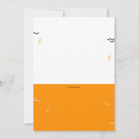 Invitation tendance de la fête d'été (Dos)