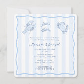 Invitation Tendance de mariage de douche de fruits de mer des (Devant)
