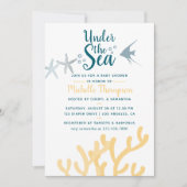 Invitation Tendance des couleurs Sous le Baby shower à thème  (Devant)