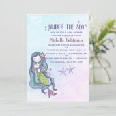 Invitation Tendance des couleurs Sous le Baby shower à thème (Debout devant)