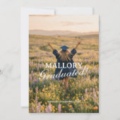 Invitation Tendance et Moderne Script de Photo pour la Remise (Devant)