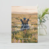 Invitation Tendance et Moderne Script de Photo pour la Remise (Debout devant)