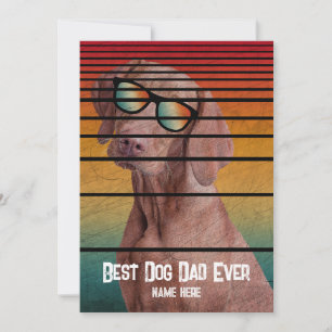 INVITATION TENDANCE MEILLEUR PÈRE DE CHIEN JAMAIS CADEAU FÊTE