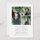 Invitation Tendance Moderne Arche Photo de remise de diplôme (Dos)