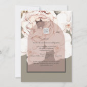 Invitation Tendance MOSS BLUSH MARIAGE Sage Dusty Rose (Dos)