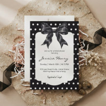 Tendance Noir Nœud Papillon Bridal Shower
