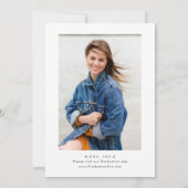 Invitation Tendance Pink Bow Ribbon Fête de graduation (Dos)