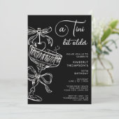 Invitation tendance pour 30e anniversaire "Un peu (Debout devant)