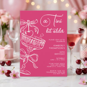 Invitation tendance pour 30e anniversaire « Un peu
