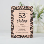 Invitation tendance pour 53e anniversaire avec imp (Debout devant)