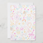 Invitation tendance pour les 50 ans d'anniversaire (Dos)