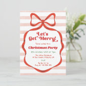 Invitation tendance pour une fête de Noël avec rub (Debout devant)