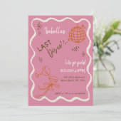Invitation Tendance Quirky Wavy Draw Main Draw Bachelorette P (Debout devant)