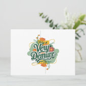 Invitation Tendance Très Décente Très Réfléchie Décente & Réf (Debout devant)