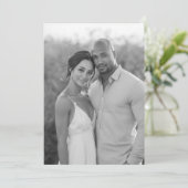 Invitation Tendre Photo Noir et Blanc (Debout devant)