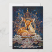 Invitation Tendre quiétude | Conception de cerf (Dos)