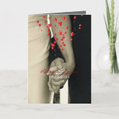 Invitation tenir des mains Balack et le mariage blanc (Devant)