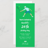 Invitation Tennis (Devant / Derrière)