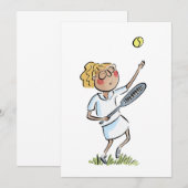 Invitation Tennis (Devant / Derrière)