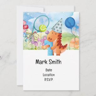 Invitation Tennis 1ère fête d'anniversaire