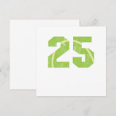 Invitation Tennis Ball 25 e Anniversaire Célébration Sport Ca (Devant / Derrière)