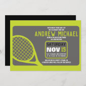Invitation TENNIS Bar Mitzvah (Devant / Derrière)