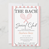 Invitation Tennis Country Club Bachelorette Week-end (Devant)