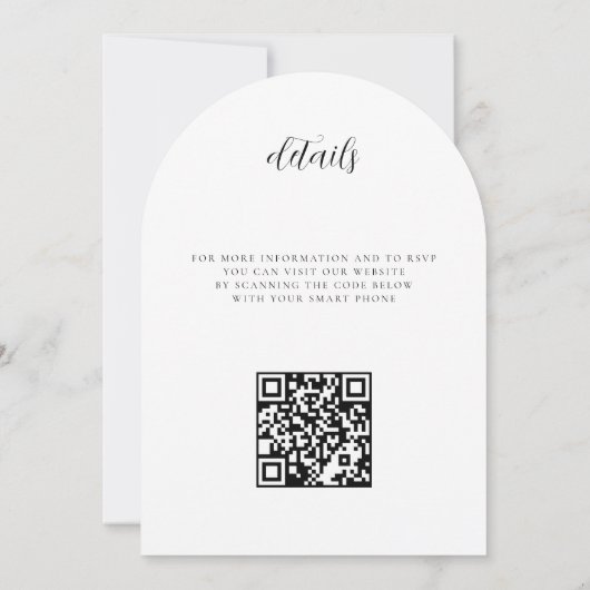 Invitation Tennis Love avec QR Code Mariage (Dos)