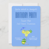 Invitation Tennis Margarita fête d'anniversaire (Dos)