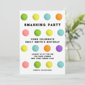 Invitation Tennis Party (Debout devant)