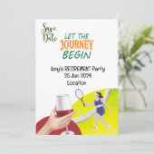 Invitation Tennis Retraite Party pour Joueuse (Debout devant)