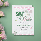 Invitation Tennis Save the Date Wedding Card