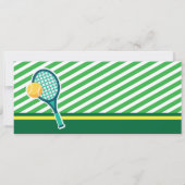 Invitation Tennis Ticket Pass Anniversaire (Dos)