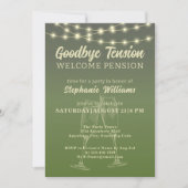 Invitation Tension d'adieu à la retraite Jardin d'été (Devant)