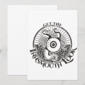 Invitation Tentacle Lovecraftian (Devant / Derrière)