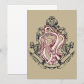 Invitation Tentacles De Calmar De Miroir Lovecraftian Horror (Devant / Derrière)