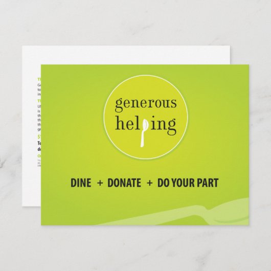 Invitation Tente de table (Devant / Derrière)