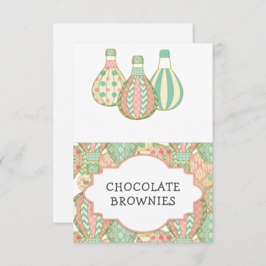 Invitation Tente de table de bal à air chaud (Devant / Derrière)