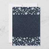 Invitation Tente de table de nourriture Denim & Diamonds Blin (Dos)